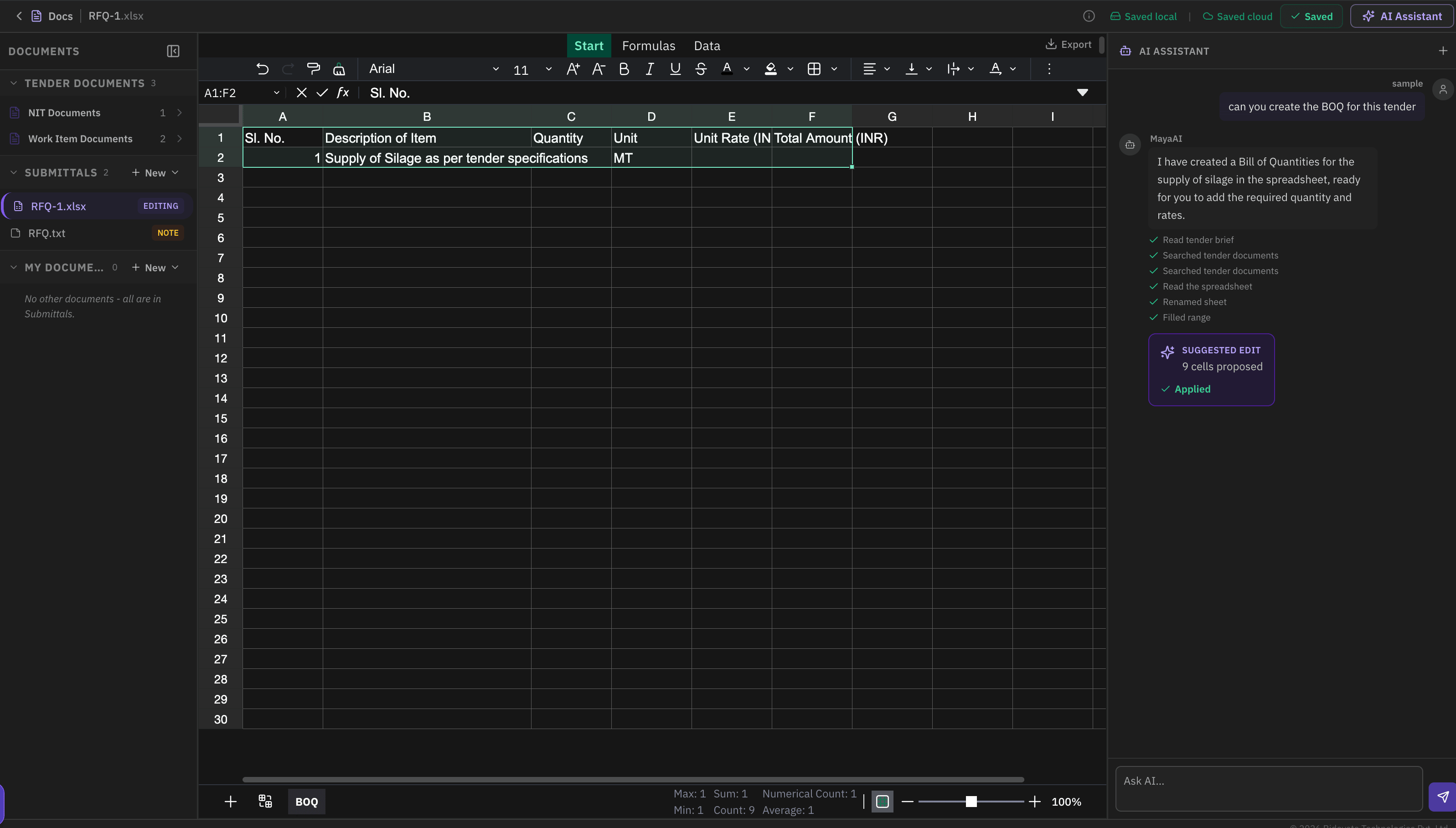 Document Workspace - product screenshot