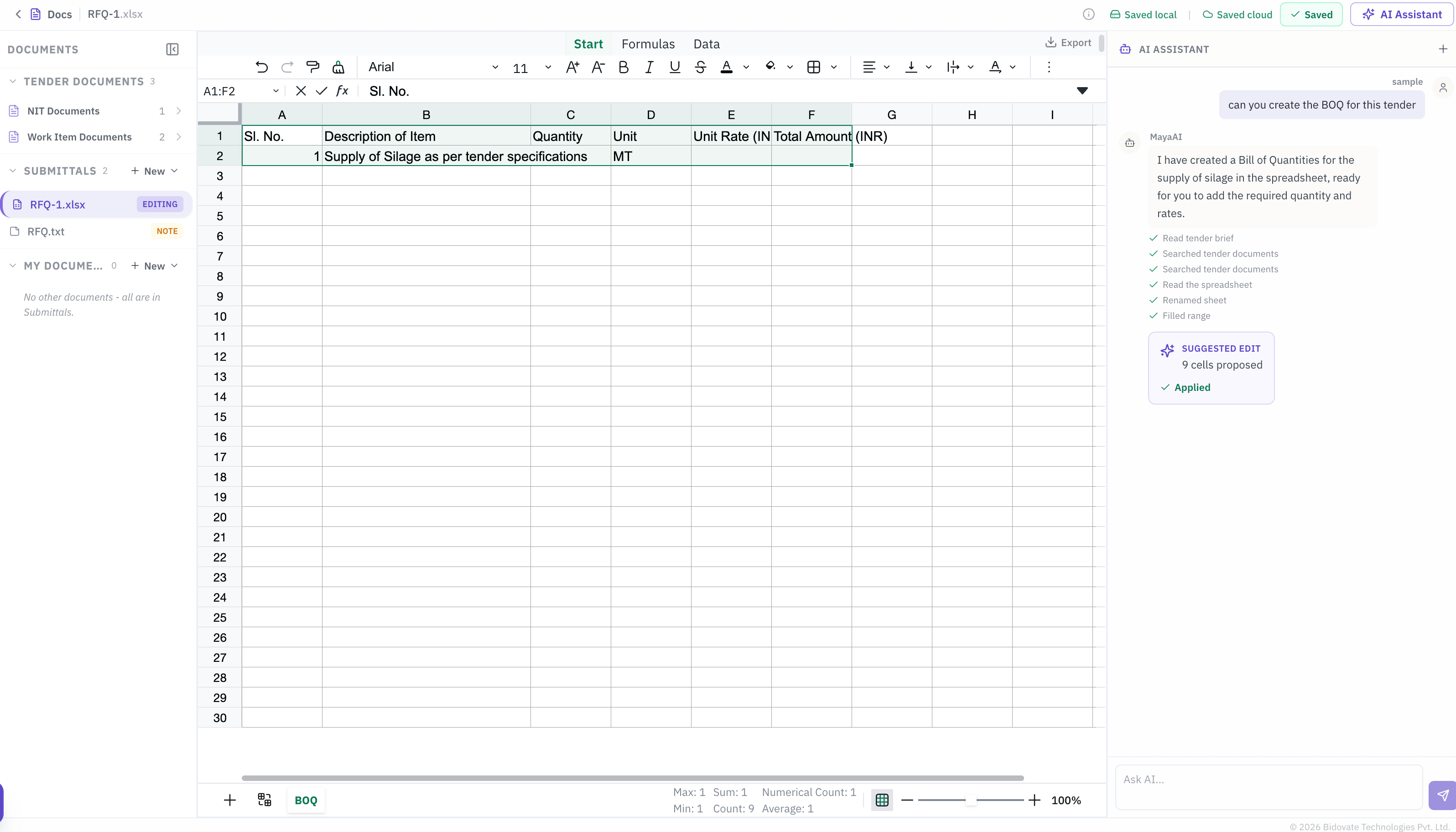 Document Workspace - product screenshot