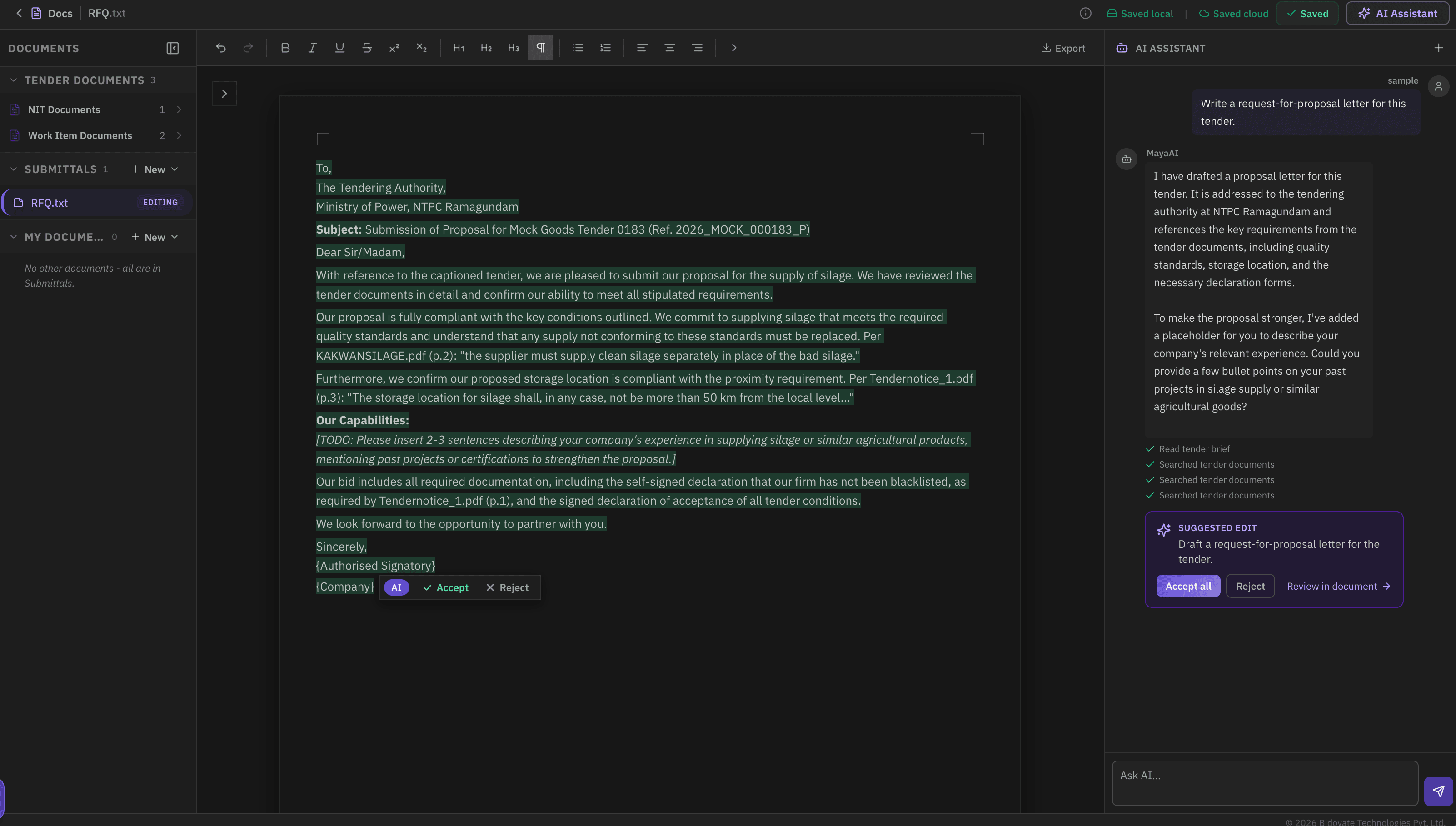 Document Workspace - product screenshot