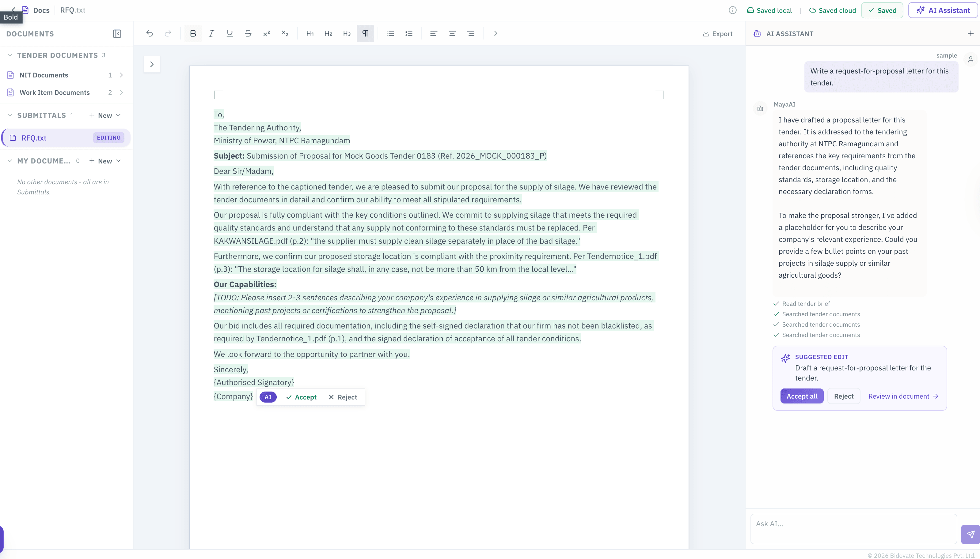 Document Workspace - product screenshot